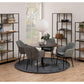 Regal Seaford 77 x 35 x 185cm, Braun/Schwarz - MEGART