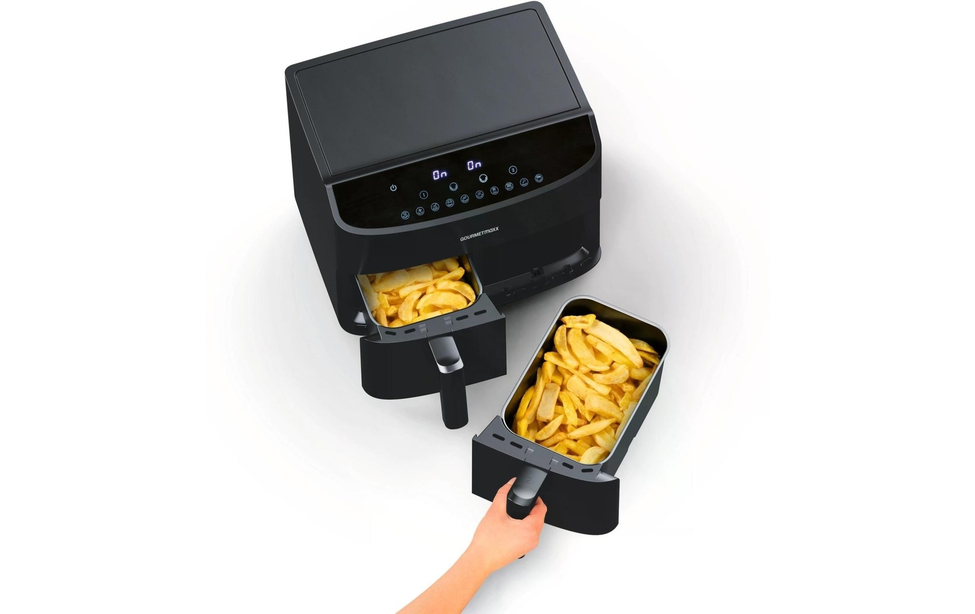 Heissluft - Fritteuse 6 kg, Schwarz - MEGART