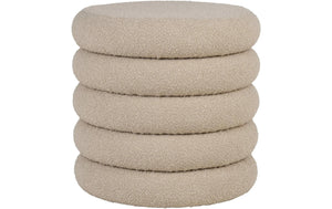 Pouf Brooklyn 44 x 44 cm, Beige - MEGART