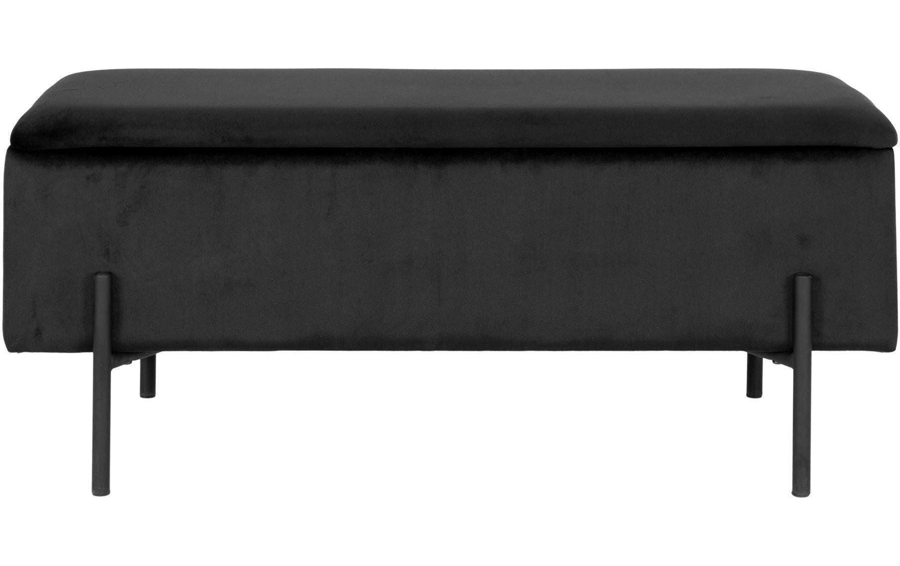 Sitztruhe Watford 36.5 x 95 x 46 cm, Schwarz - MEGART