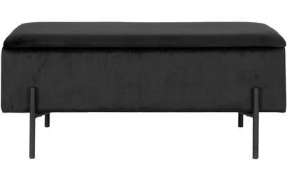 Sitztruhe Watford 36.5 x 95 x 46 cm, Schwarz - MEGART