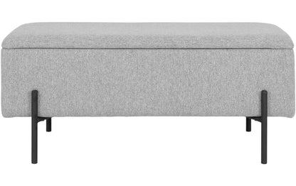 Sitztruhe Watford 36.5 x 95 x 46 cm, Hellgrau - MEGART