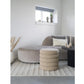 Pouf Brooklyn 44 x 44 cm, Beige - MEGART
