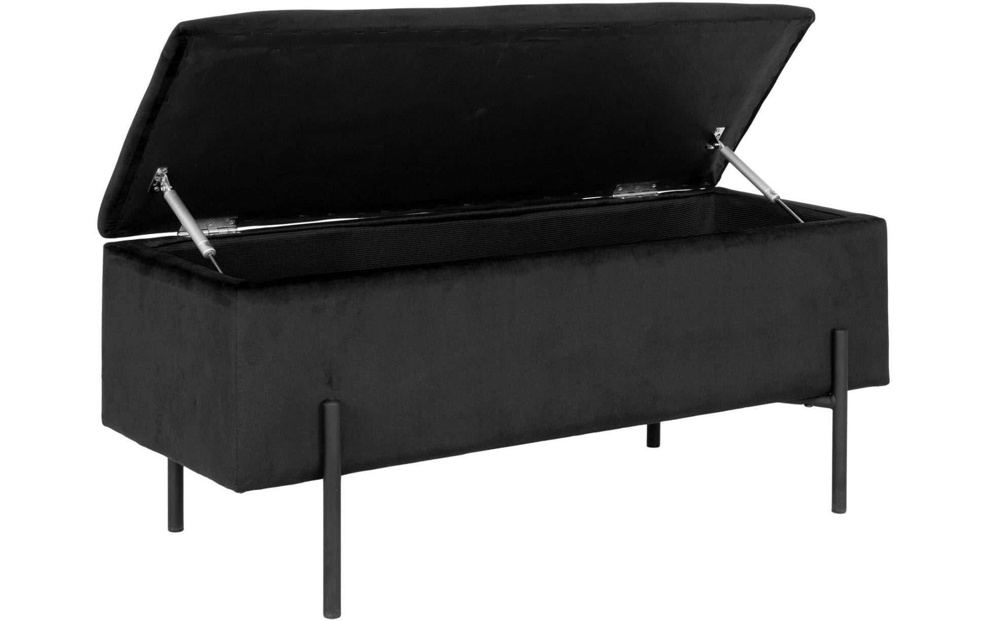 Sitztruhe Watford 36.5 x 95 x 46 cm, Schwarz - MEGART