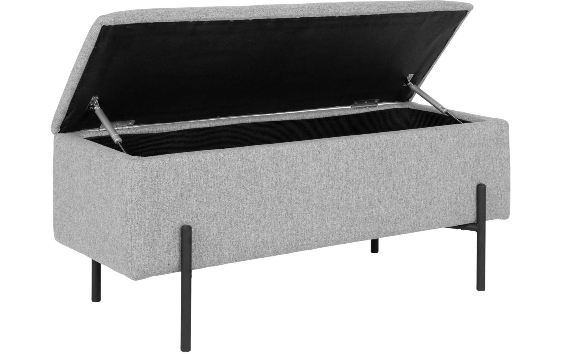 Sitztruhe Watford 36.5 x 95 x 46 cm, Hellgrau - MEGART