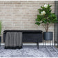Sitztruhe Watford 36.5 x 95 x 46 cm, Schwarz - MEGART