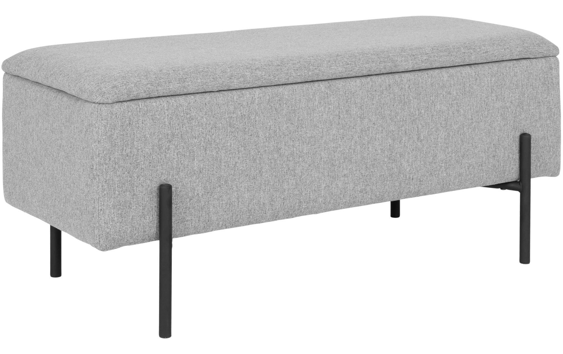 Sitztruhe Watford 36.5 x 95 x 46 cm, Hellgrau - MEGART