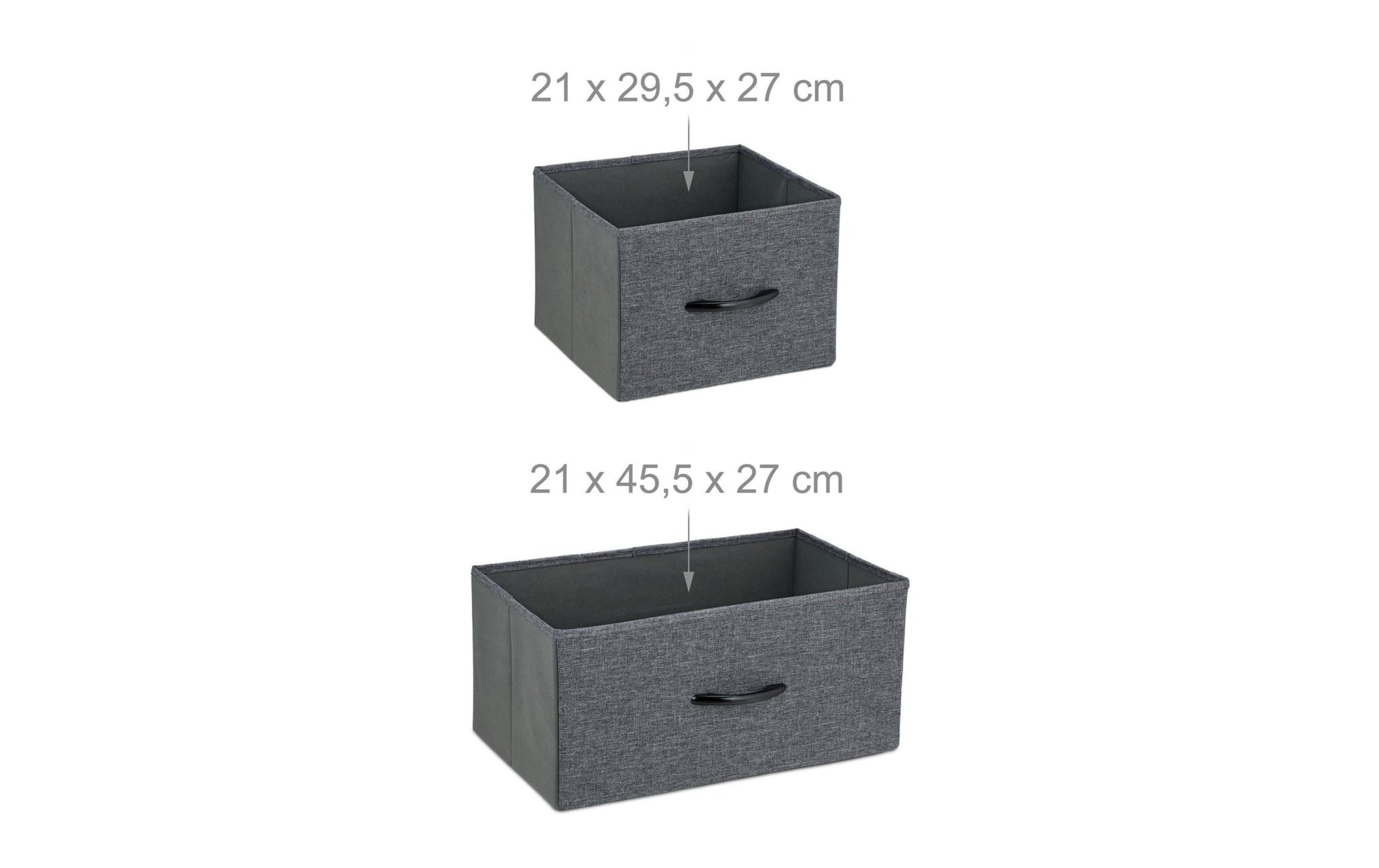 Kommode mit 9 Schubladen 100 x 100 cm, Dunkelgrau/Schwarz - MEGART