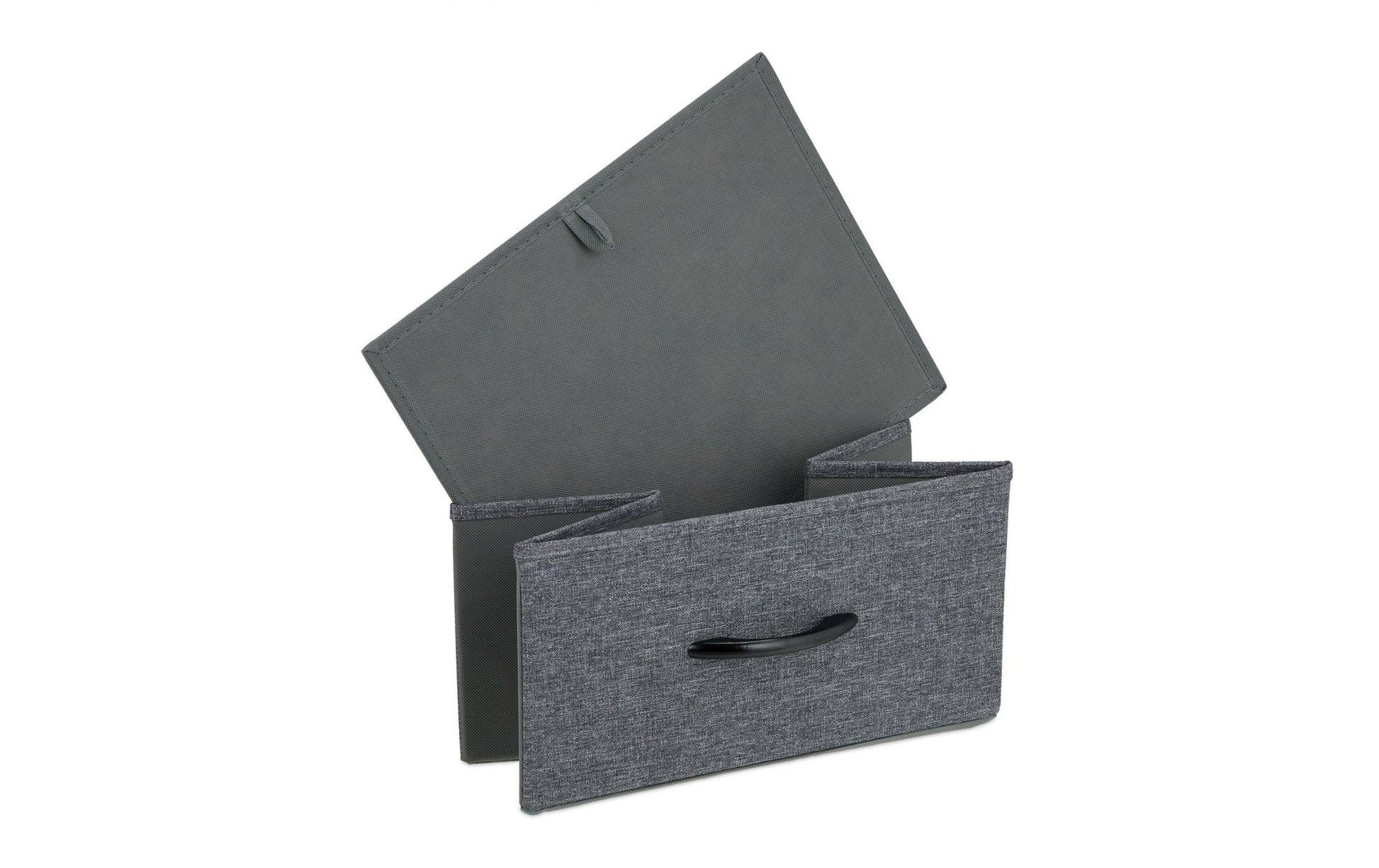 Kommode mit 8 Schubladen 81,5 x 80 cm, Dunkelgrau/Schwarz - MEGART