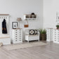 Sitzbank Aster 90 x 48 x 85 cm, Weiss - MEGART