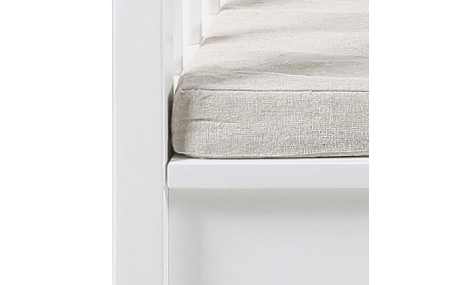 Sitzbank Aster 90 x 48 x 85 cm, Weiss - MEGART
