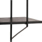 Wandregal Belfast 191 x 25,5 x 79 cm, Schwarz - MEGART