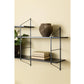 Wandregal Belfast 191 x 25,5 x 79 cm, Schwarz - MEGART