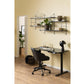Wandregal Belfast 191 x 25,5 x 79 cm, Schwarz - MEGART