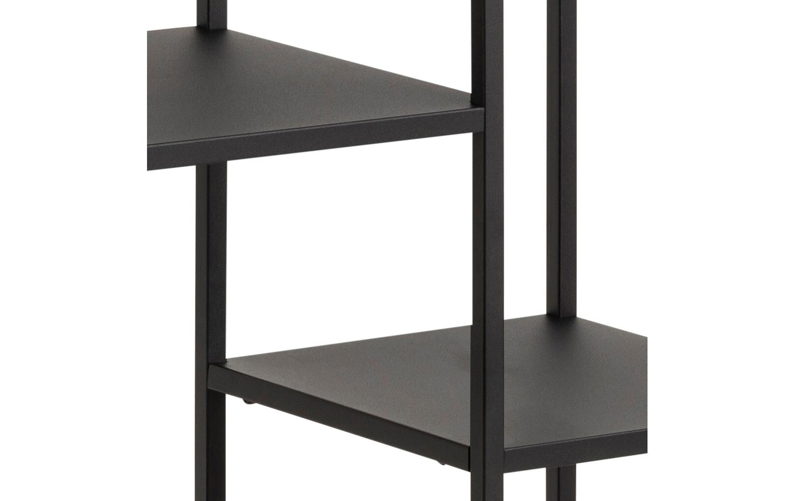 Regal Newcastle 79.5 x 30 x 86 cm, Schwarz - MEGART