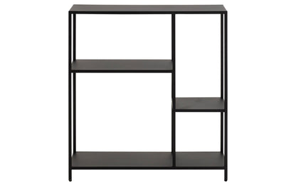 Regal Newcastle 79.5 x 30 x 86 cm, Schwarz - MEGART
