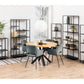 Regal Newcastle 69,5 x 30 x 185 cm, Schwarz - MEGART