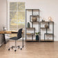 Regal Seaford 77 x 35 x 114 cm, Nature/Schwarz - MEGART
