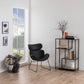 Regal Seaford 77 x 35 x 114 cm, Nature/Schwarz - MEGART