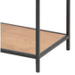 Regal Seaford 77 x 35 x 114 cm, Nature/Schwarz - MEGART