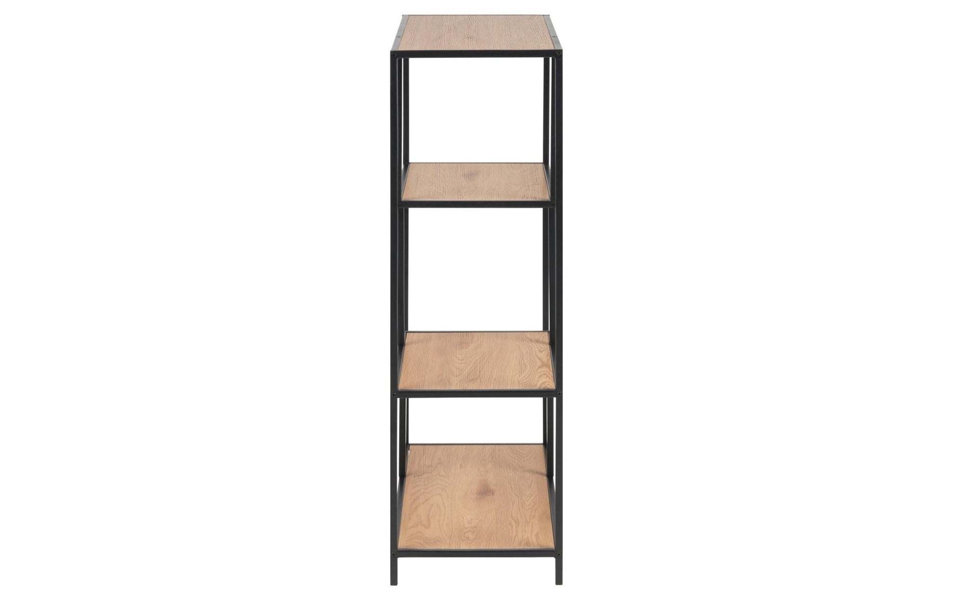 Regal Seaford 77 x 35 x 114 cm, Nature/Schwarz - MEGART