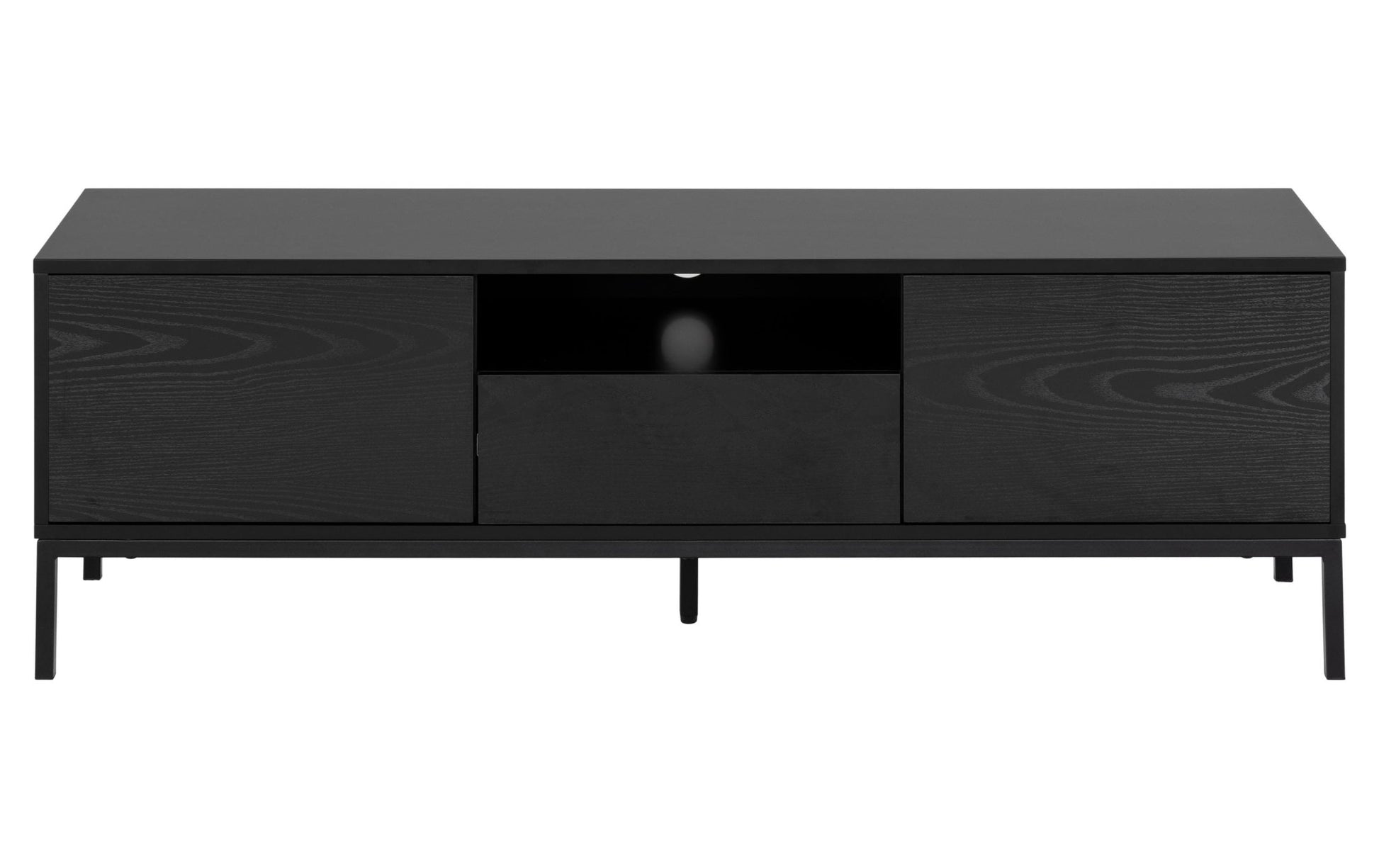 TV - Möbel Seaford 140 x 40 x 45 cm, Schwarz - MEGART