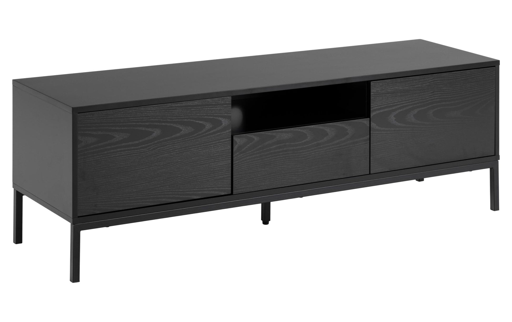 TV - Möbel Seaford 140 x 40 x 45 cm, Schwarz - MEGART