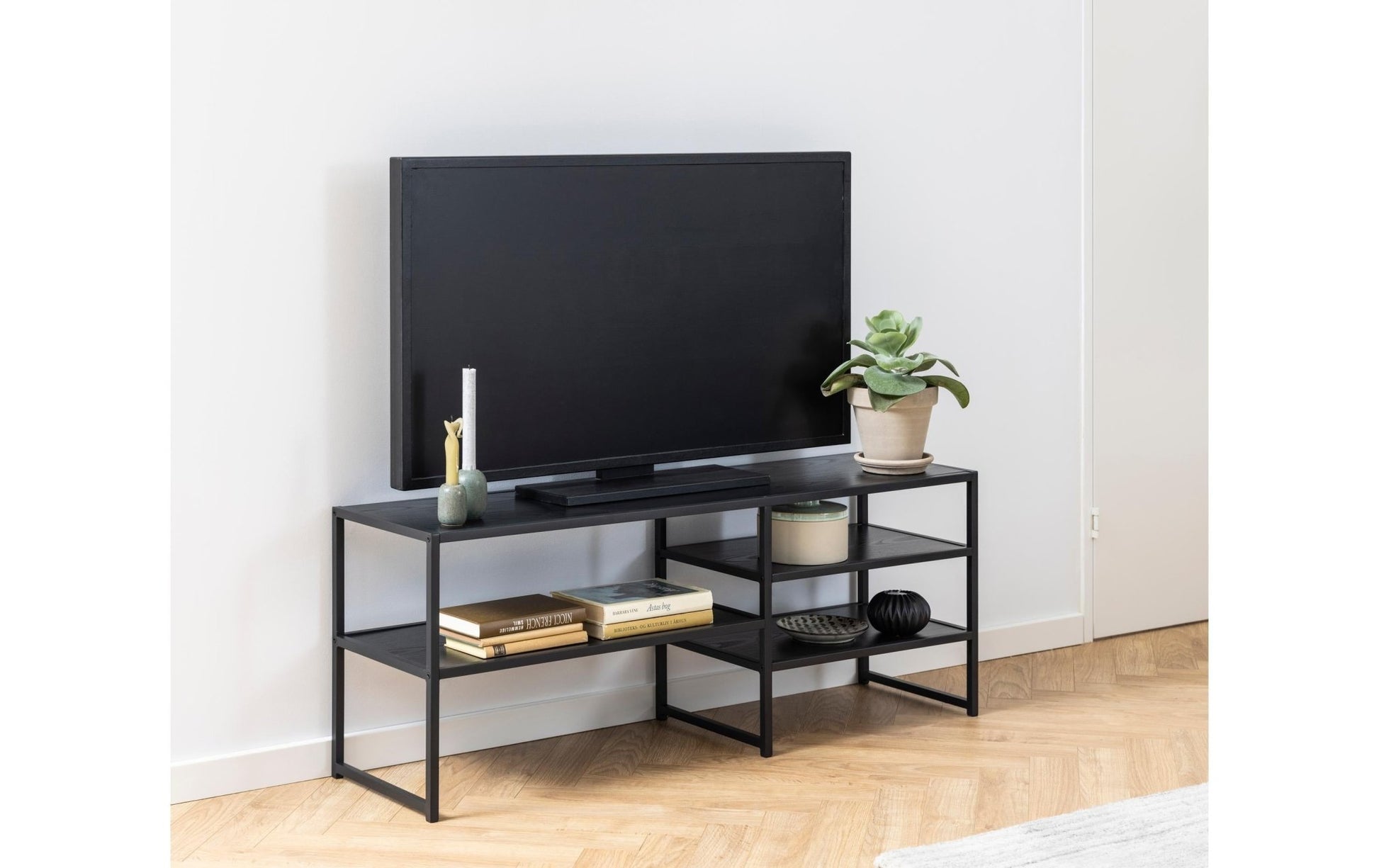 TV - Möbel Seaford 120 x 33 x 46 cm, Schwarz - MEGART