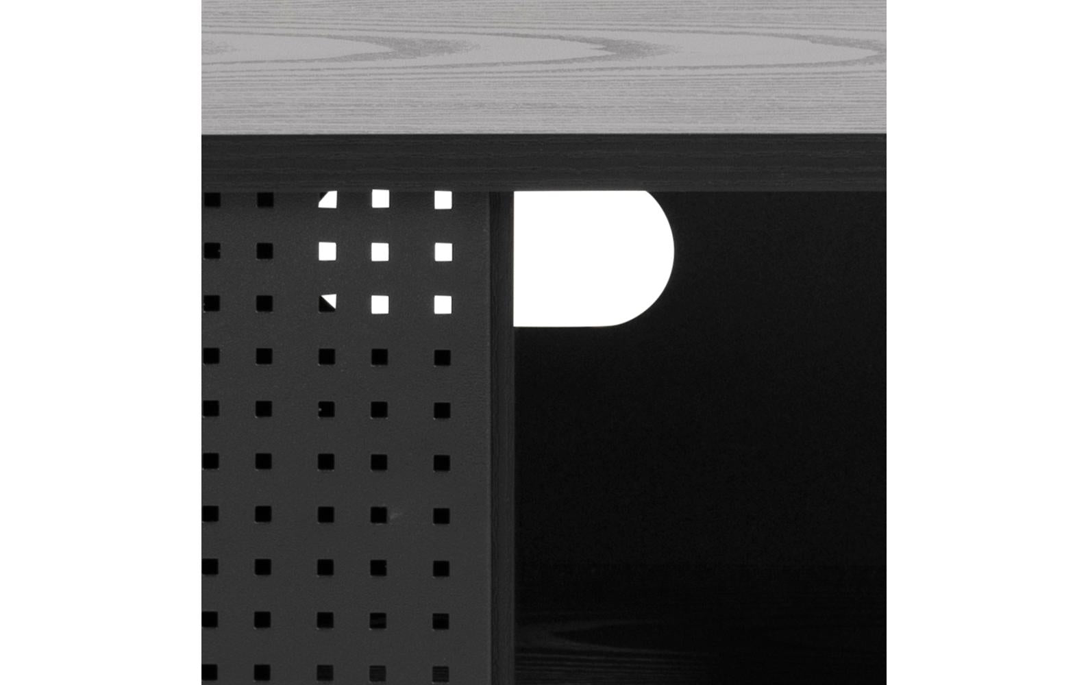 TV - Möbel Angus 140 x 40 x 44.5 cm, Schwarz - MEGART