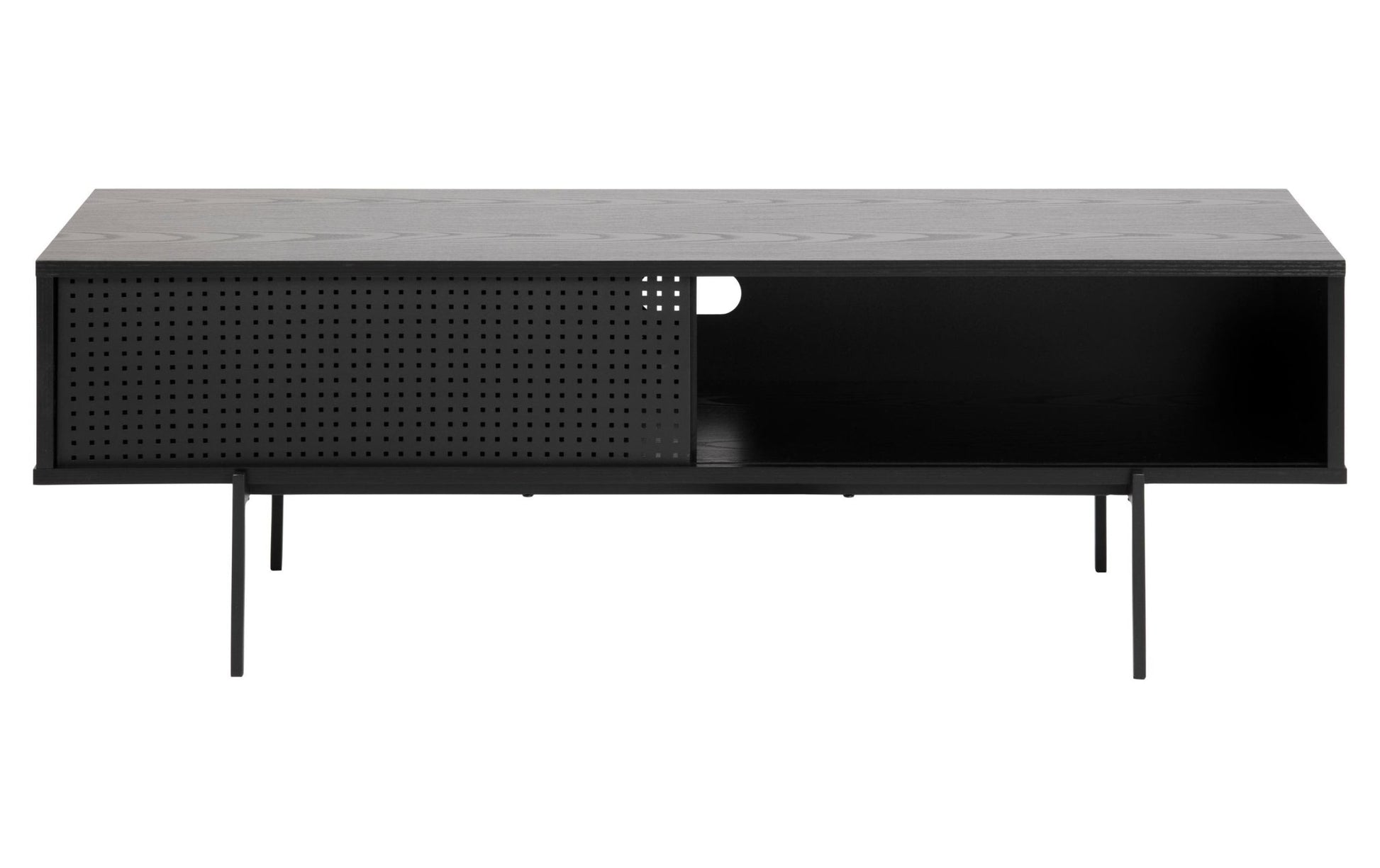 TV - Möbel Angus 140 x 40 x 44.5 cm, Schwarz - MEGART