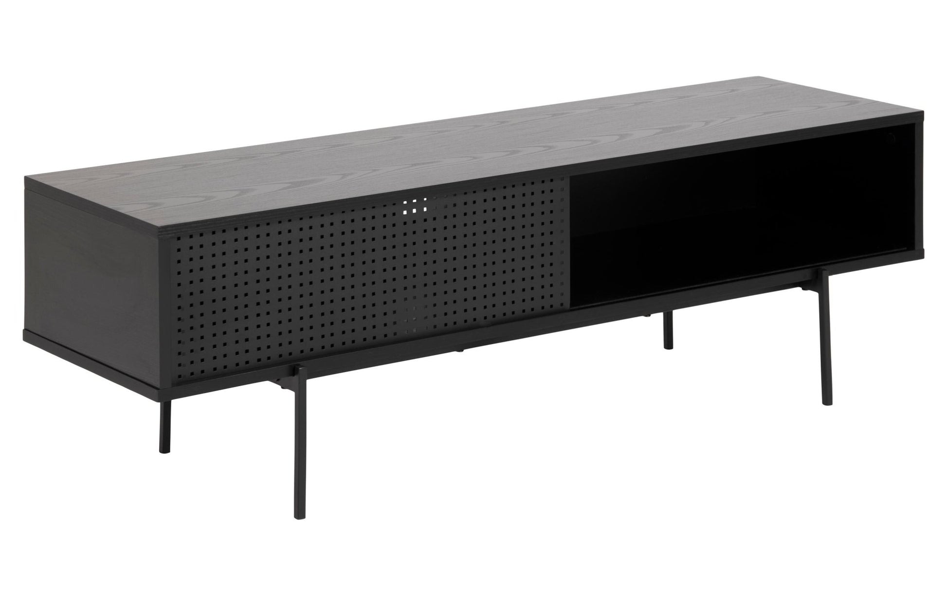 TV - Möbel Angus 140 x 40 x 44.5 cm, Schwarz - MEGART