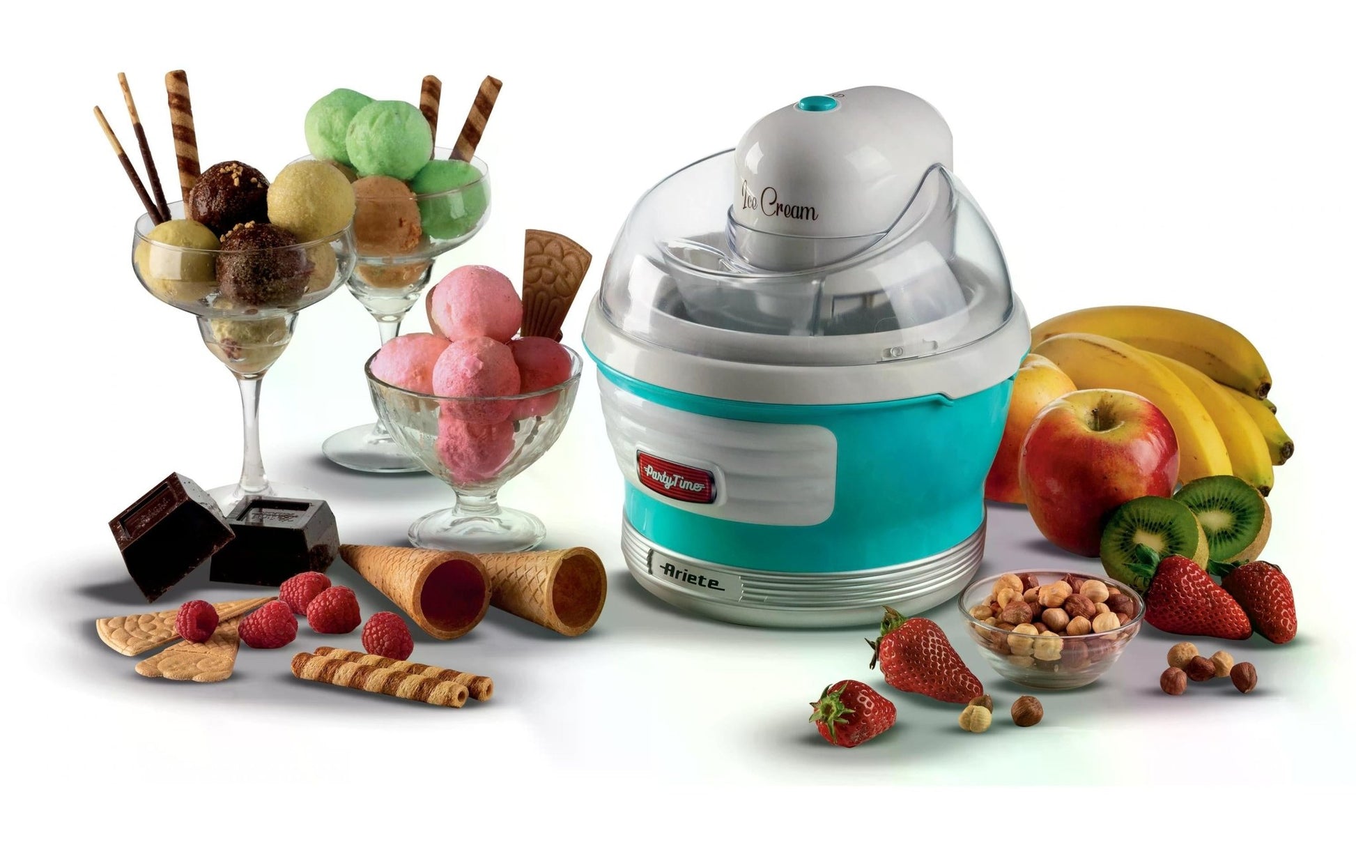 Glacemaschine Party Time ARI - 643 - BL 1.5 l, Blau/Weiss - MEGART