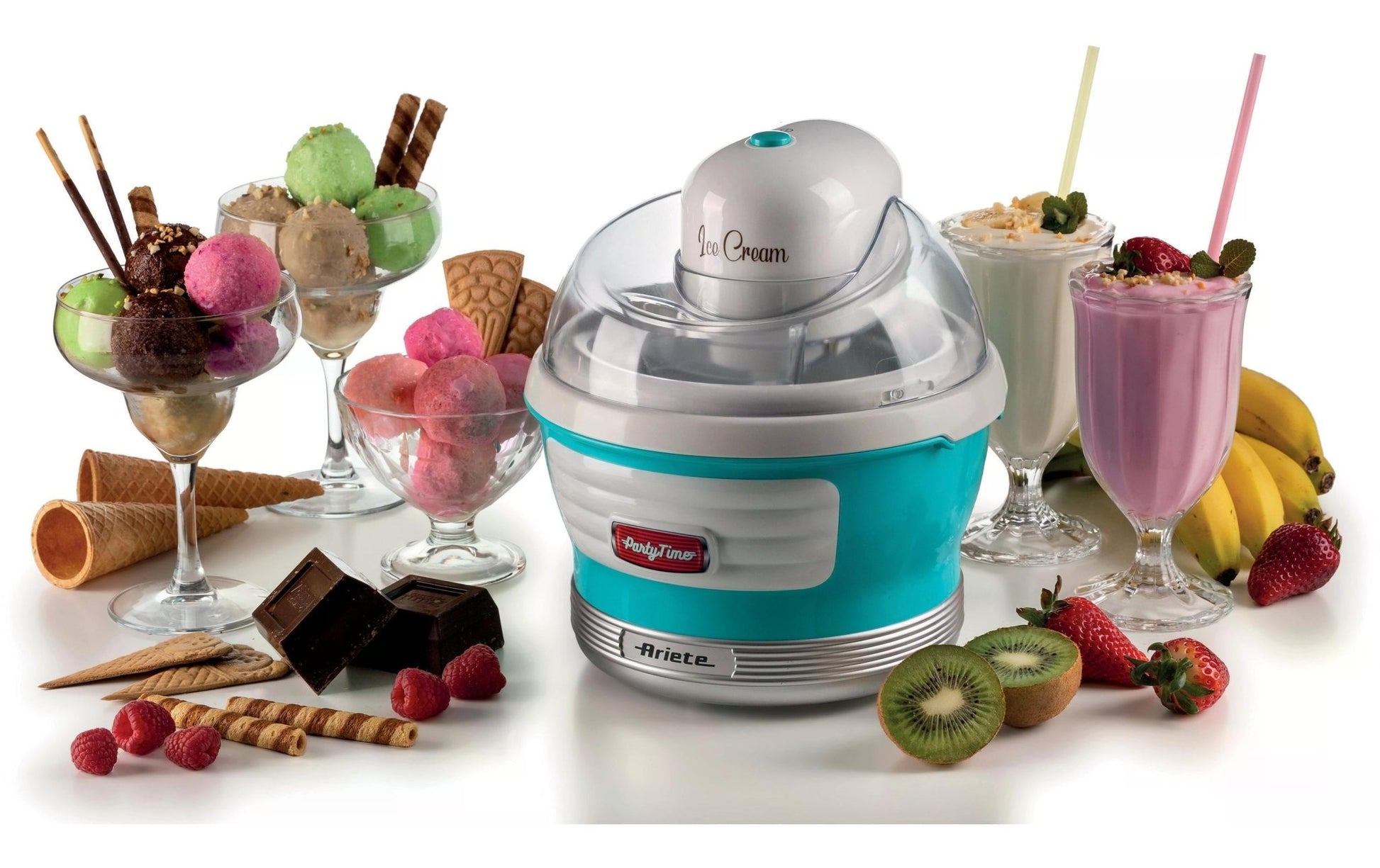 Glacemaschine Party Time ARI - 643 - BL 1.5 l, Blau/Weiss - MEGART