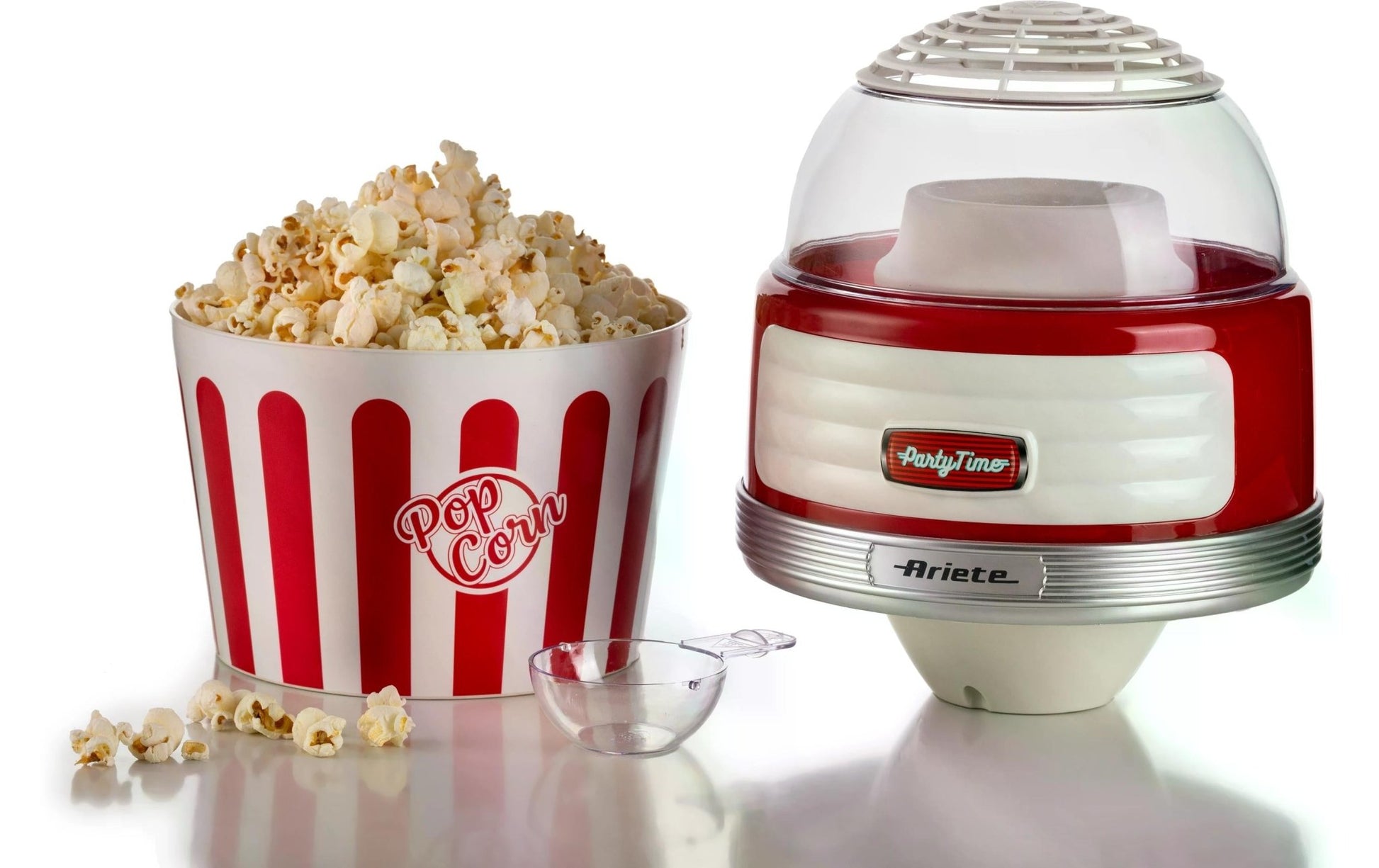 Popcorn Maschine Party Time ARI - 2957 - RD Rot/Weiss - MEGART