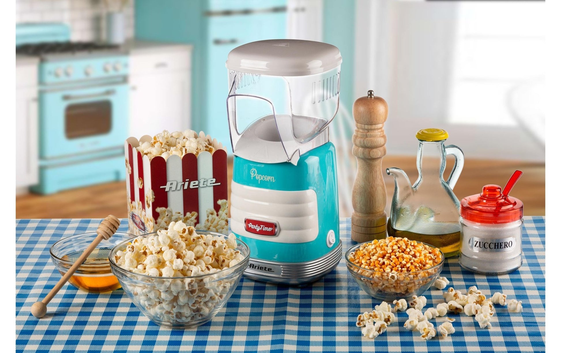 Popcorn Maschine Party Time ARI - 2956 - BL Blau - MEGART