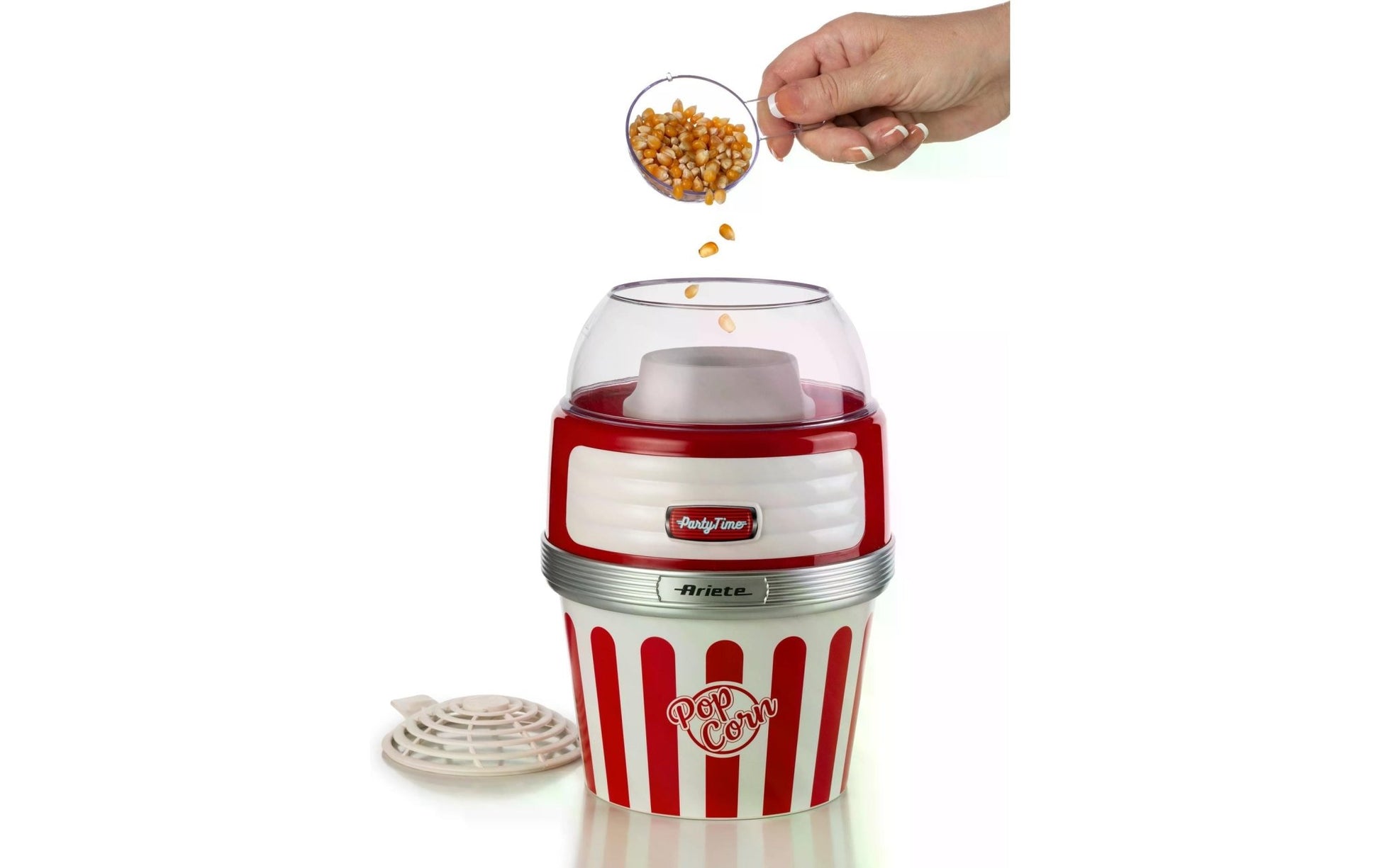 Popcorn Maschine Party Time ARI - 2957 - RD Rot/Weiss - MEGART