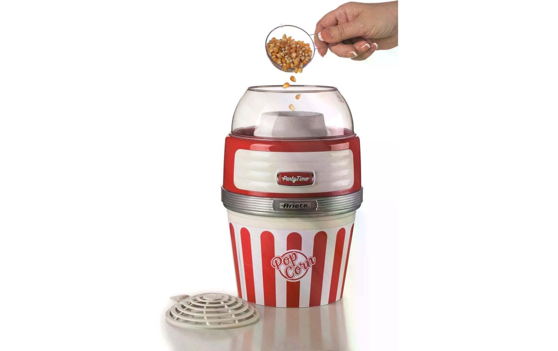Popcorn Maschine Party Time ARI - 2957 - RD Rot/Weiss - MEGART