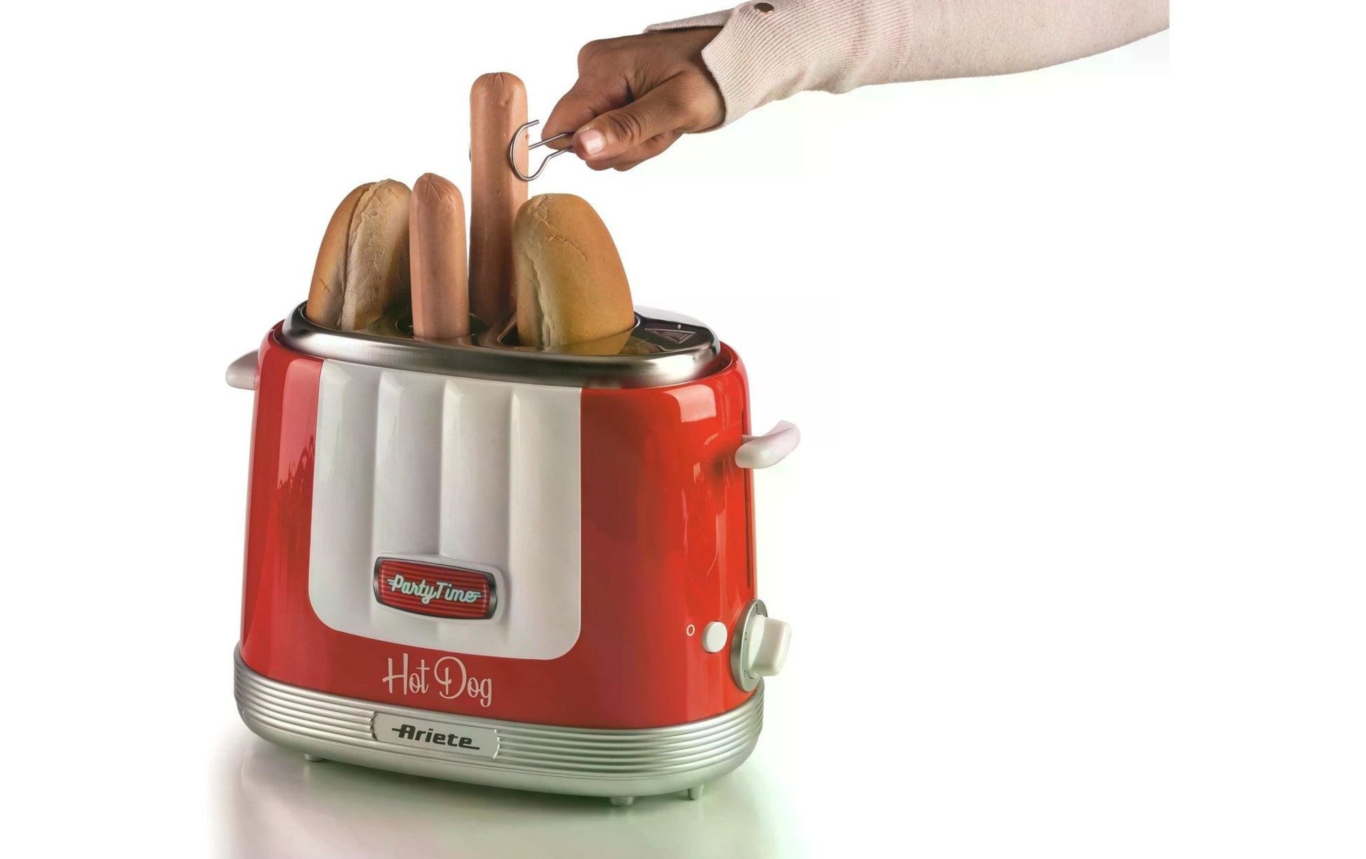 Hot Dog Maschine Party Time ARI - 206 - RD Rot/Weiss - MEGART
