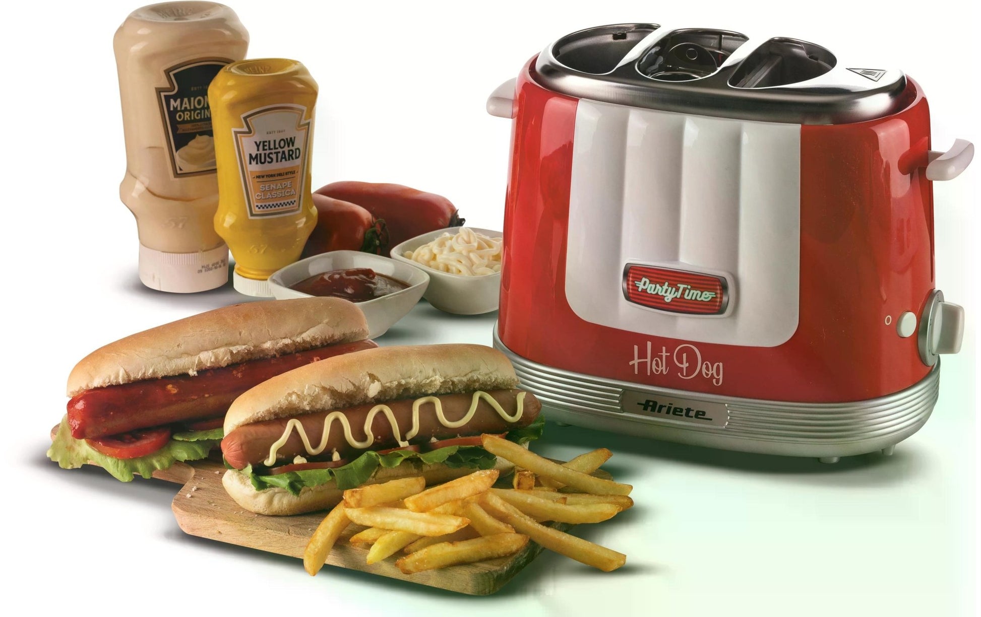 Hot Dog Maschine Party Time ARI - 206 - RD Rot/Weiss - MEGART