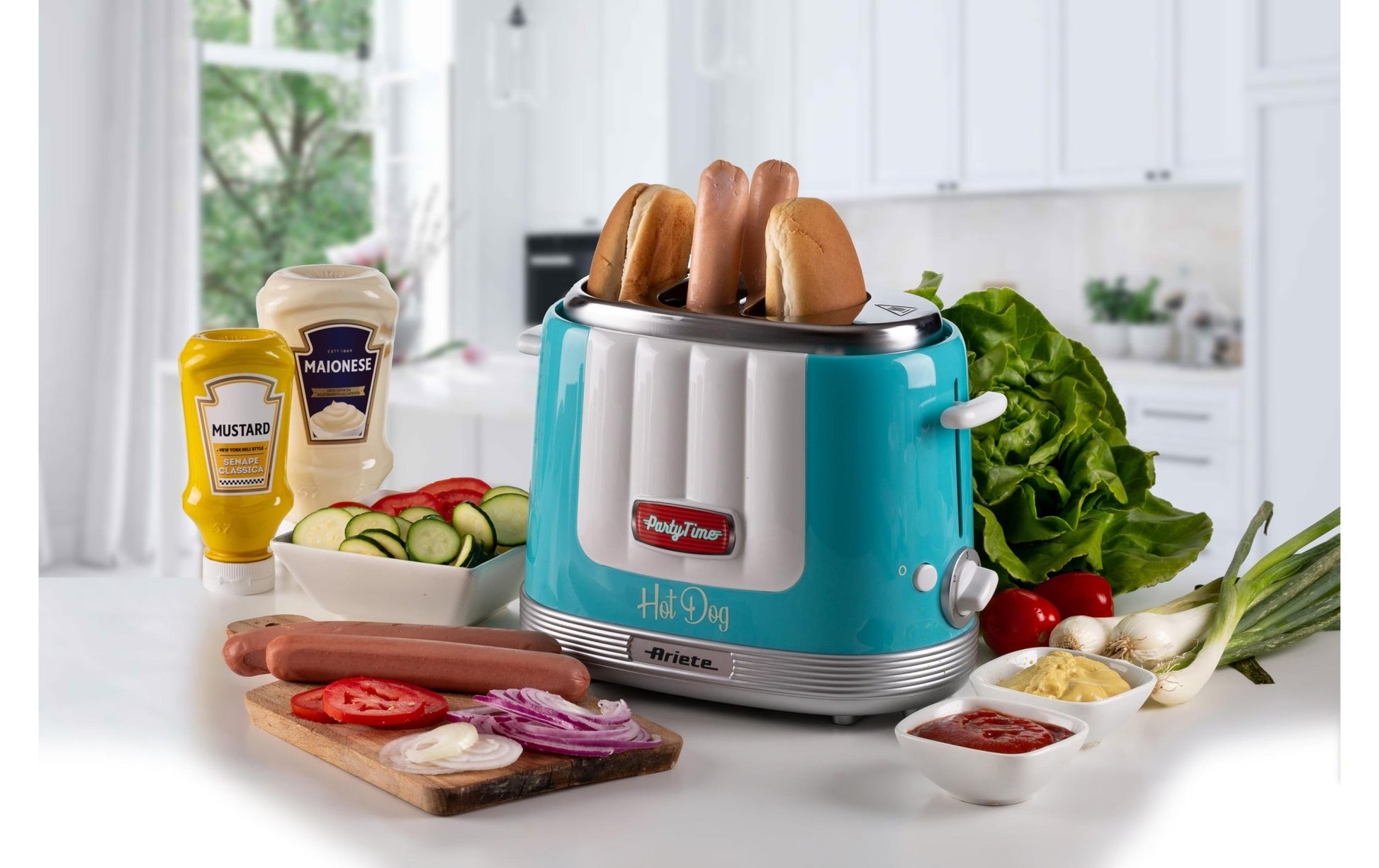 Hot Dog Maschine Party Time ARI - 206 - BL Blau - MEGART