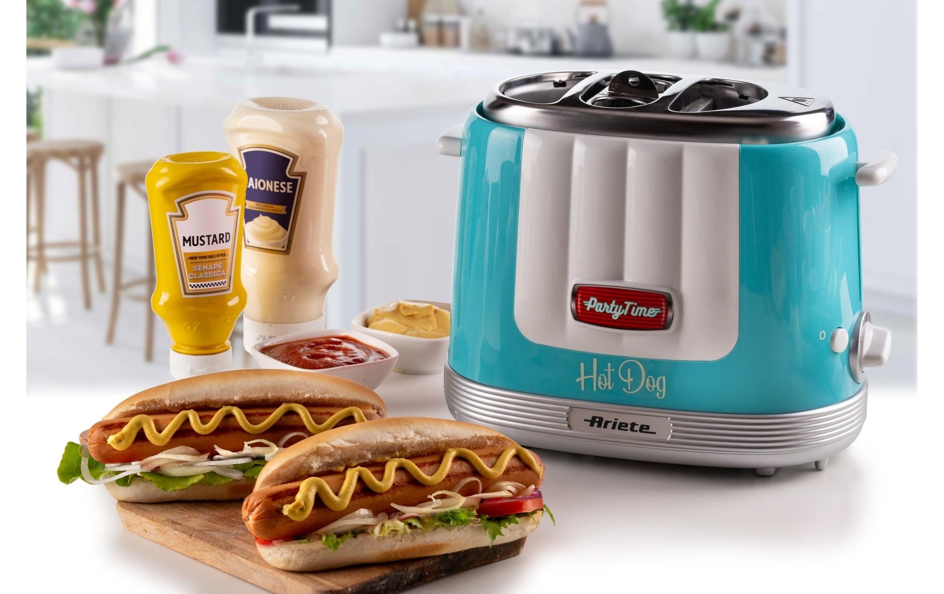Hot Dog Maschine Party Time ARI - 206 - BL Blau - MEGART