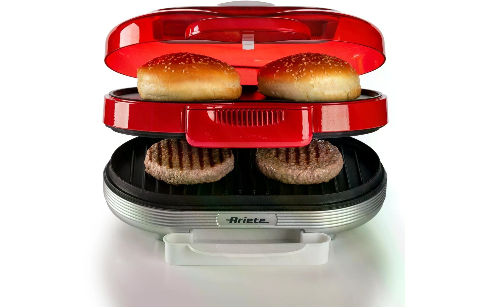 Hamburger - Grill Party Time ARI - 205 - RD 1200 W, Rot/Weiss - MEGART