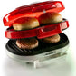 Hamburger - Grill Party Time ARI - 205 - RD 1200 W, Rot/Weiss - MEGART