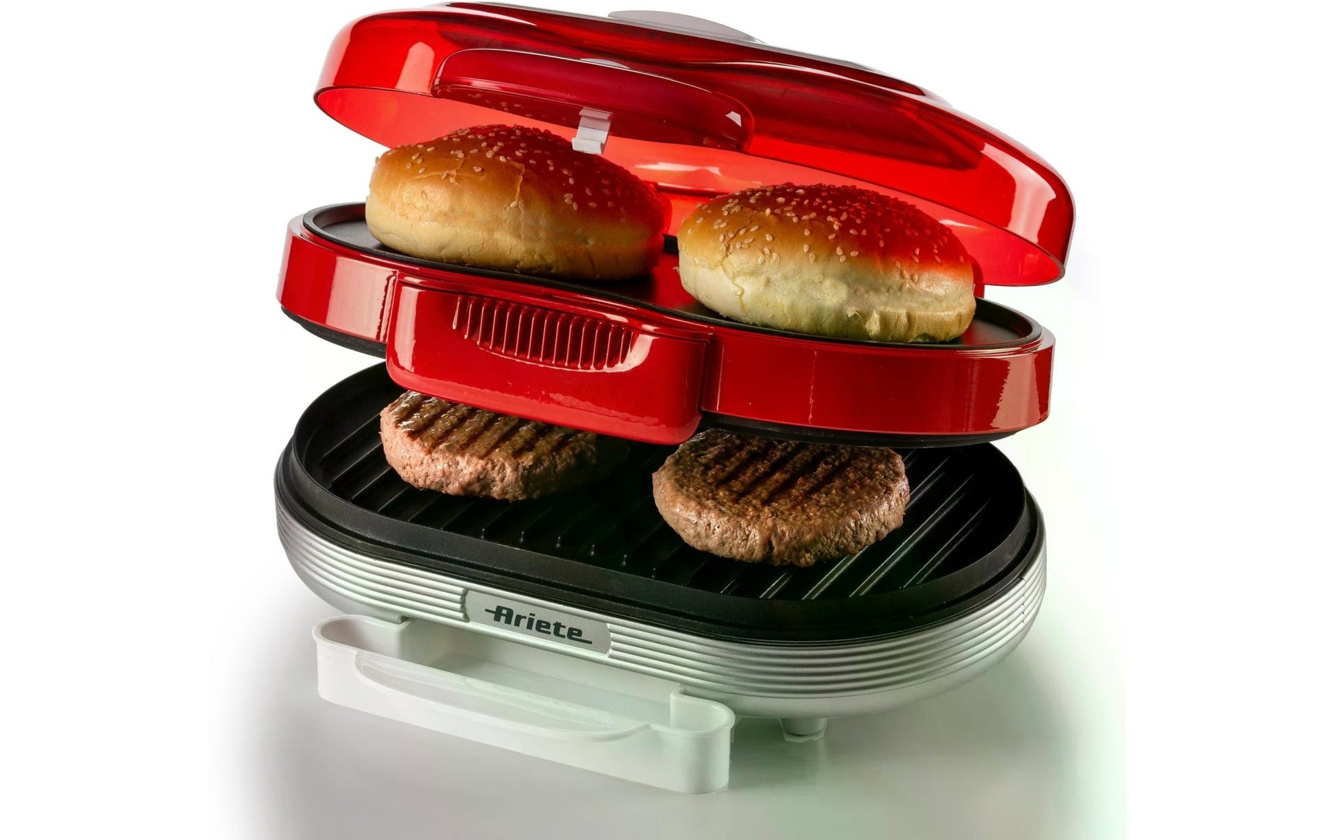 Hamburger - Grill Party Time ARI - 205 - RD 1200 W, Rot/Weiss - MEGART