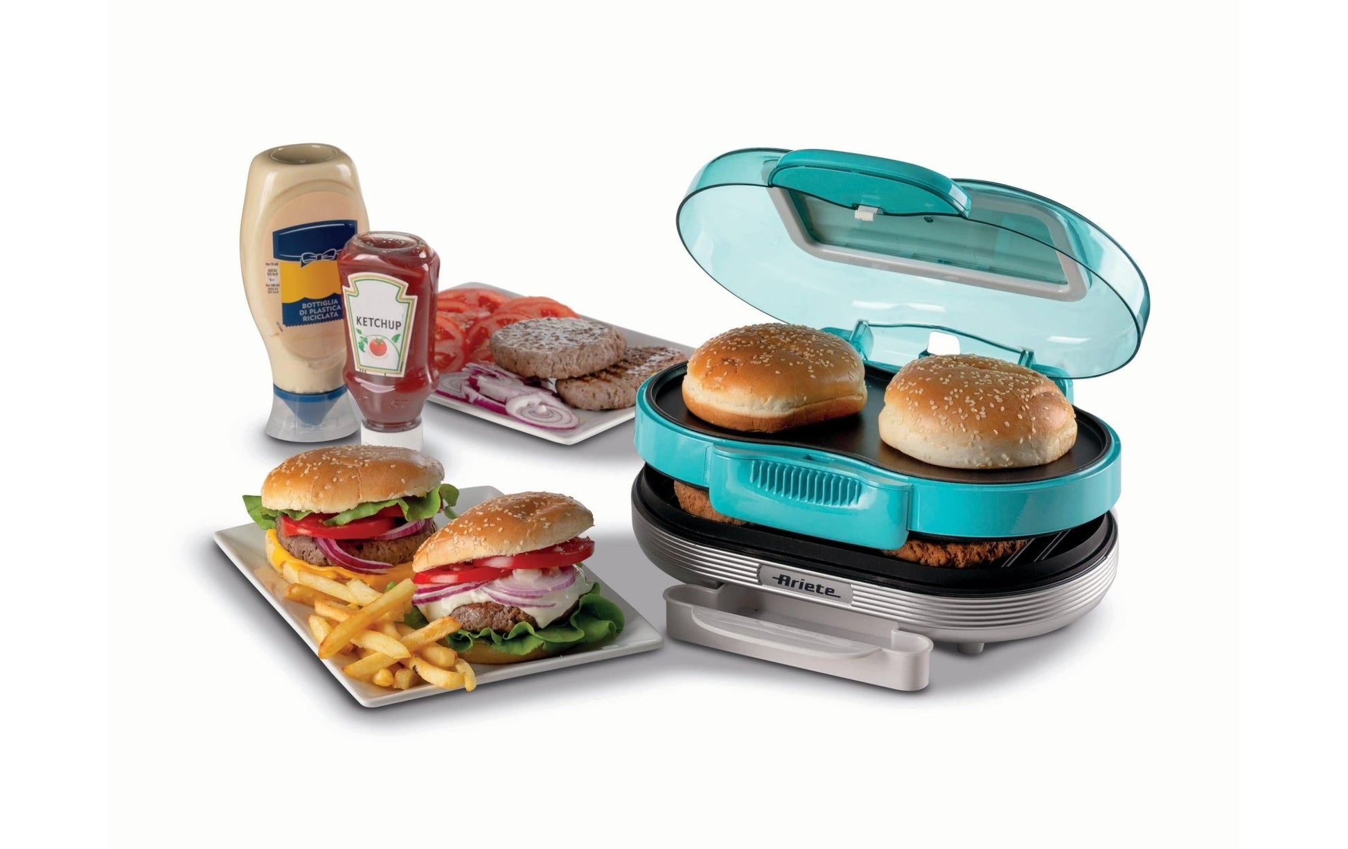 Hamburger - Grill Party Time ARI - 205 - BL 1200 W, Blau - MEGART