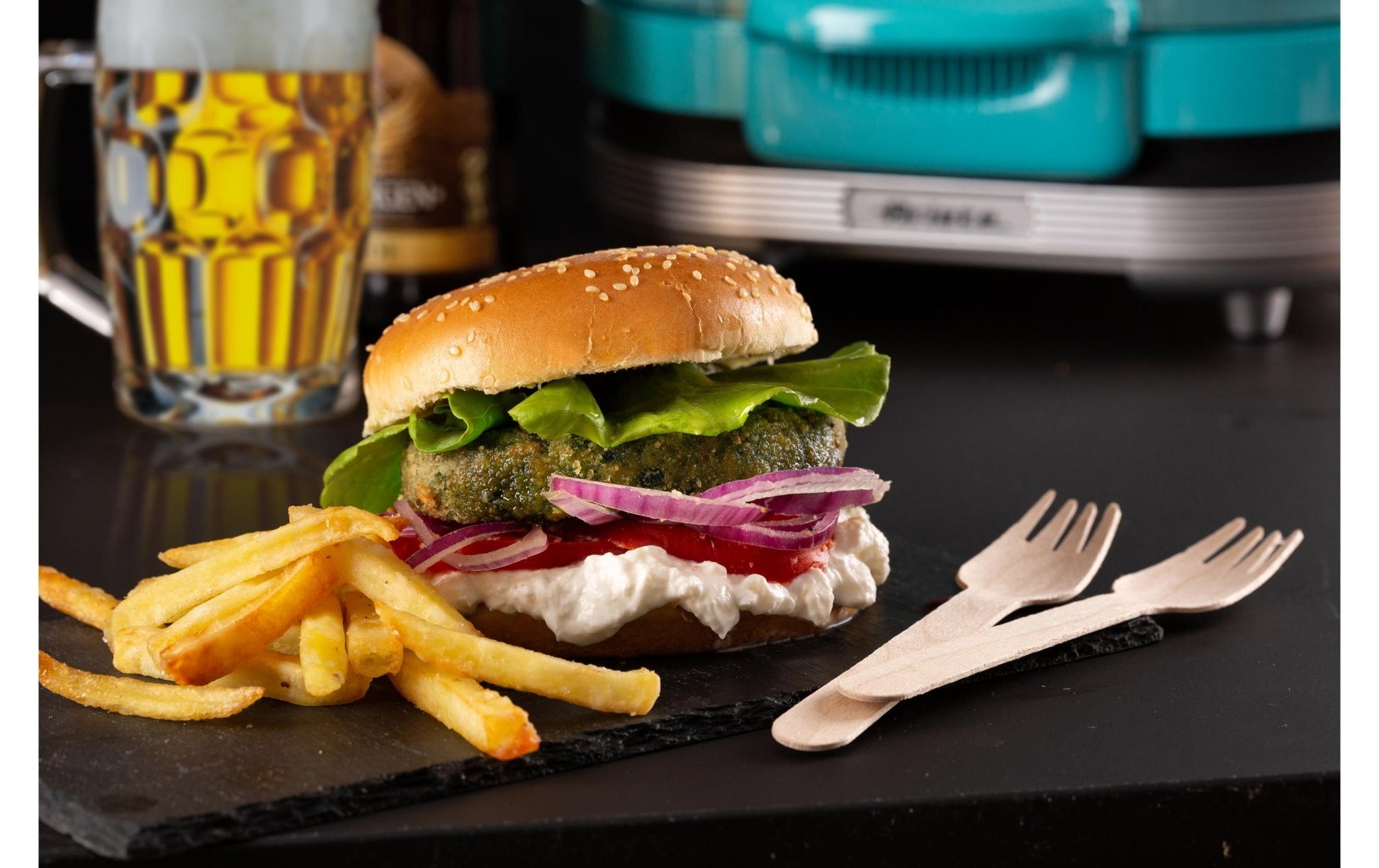 Hamburger - Grill Party Time ARI - 205 - BL 1200 W, Blau - MEGART