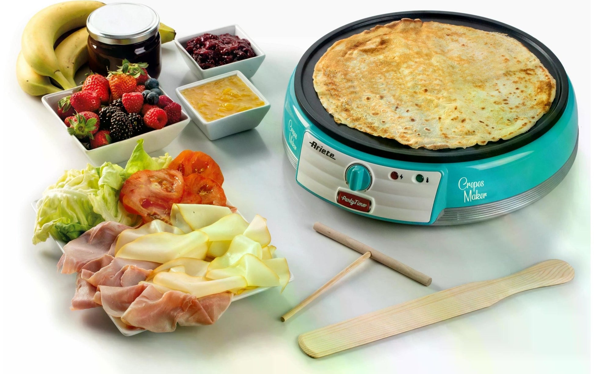 Crêpe Maker Party Time ARI - 202 - BL 1000 W, Blau - MEGART