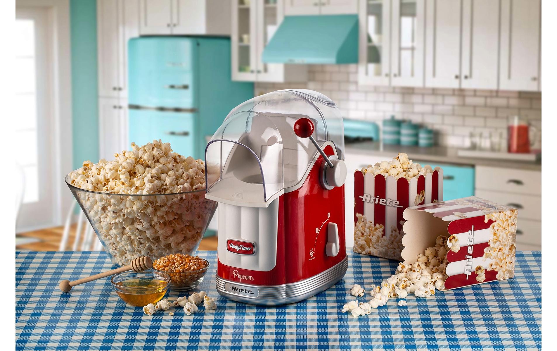 Popcorn Maschine Party Time ARI - 2958 - RD Rot/Weiss - MEGART