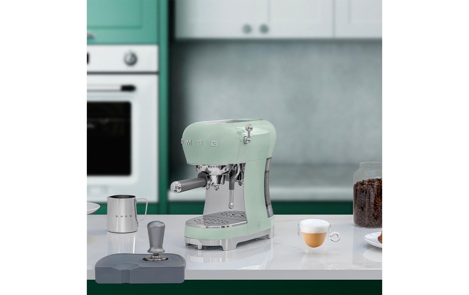 Siebträgermaschine 50's Style ECF02PGEU Grün - MEGART