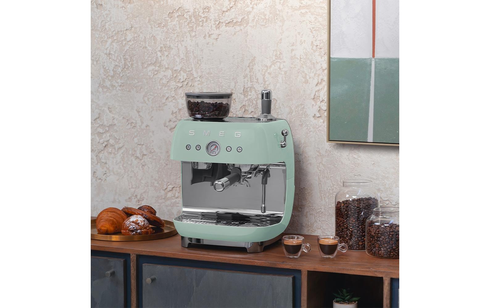 Siebträgermaschine 50's Style EGF03PGEU Grün - MEGART